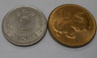 M.33.Malta, 2er Lot, 1 Cent 2004 und 2 Cents 1982
