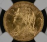Schweiz 20 Franken 1935 LB | NGC MS64 | Vreneli 22 Sterne am Rand