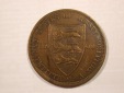 H18  Jersey  1/12 Shilling 1909 in ss   Originalbilder