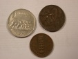 H19 Italien  3 Münzen aus 1920 verschieden     Originalbilder