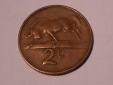 M.84. Südafrika, 2 Cent 1965, Bronze, Legende in Afrikaans - ...