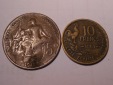 k.2 Frankreich, 2er Lot 5 Centimes 1916, 10 Francs 1951