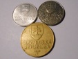 M.126. Slowakei, 3er Lot 50 Heller 1993 (KM# 15), 2 Kronen 200...