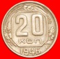 * STALIN (1924-1953):UdSSR (früher russland)★20 KOPEKEN 194...
