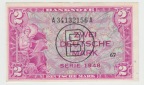 Ro. 235 a, 2 Deutsche Mark von 1948, B- Stempel, Ausgabe für ...