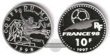 Frankreich,  10 Francs 1997  FIFA-WM  FM-Frankfurt  Feinsilber...