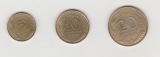 5,10 und 20  Centimes Frankreich 1973 (N039)