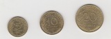 5,10 und 20  Centimes Frankreich 1993 (N044)