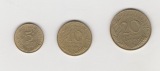 5,10 und 20  Centimes Frankreich 1981 (N049)