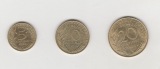 5,10 und 20  Centimes Frankreich 1985 (N051)