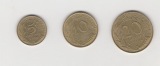 5,10 und 20  Centimes Frankreich 1977 (N056)