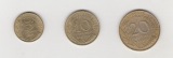 5,10 und 20  Centimes Frankreich 1978 (N058)