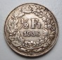 Schweiz 1/2 Franken 1936 B Stehende Landesgöttin