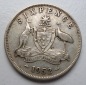 Australien 6 Pence 1952 Wappen / Georg VI.