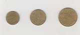 5,10 und 20  Centimes Frankreich 1972 (N070)