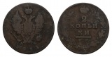 Ausland; Russland; 2 Kopeken 1814