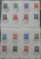 1946, Deutschland, Trizone, Blatt mit Briefmarkenserien: 1. Au...