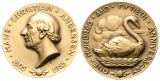 Medaille 1955; Bronze; Hans Christian Andersen; 150 Anniversar...