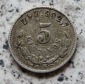 Mexiko 5 Centavos 1898 Zs Z, seltener