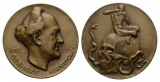 Medaille; Bronze; Nachguss; Gerhart Hauptmann 1922; 178,89 g, ...