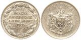 Norwegen: Håkon VII., 2 Kroner 1907, selten!! Silber, TOP-EXE...