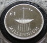 Irland 1 Pfund 2000 Millenium, Piefort, Silber
