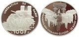 Frankreich: 100 Franc 1994, Befreiung von Paris, 22,2 gr. 900e...