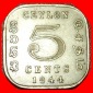 * GROSSBRITANNIEN 1939-1945: CEYLON★5 CENTS 1944 STEMPLE 1+A...