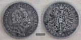 Deutsches Kaiserreich. Hessen, Ludwig III.  2 Mark 1876 H   FM...