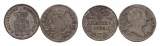 Altdeutschland, 2 Kleinmünzen 1803/1863