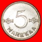 * KREUZ (1952-1962): FINNLAND ★ 5 MARK 1958 STEMPEL B!★OHN...