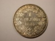 C09  Bayern  1 Gulden 1843 in ss/ss+   Originalbilder