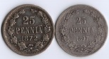 25 Penniä 1872 / 1897