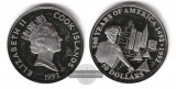 Cook Islands  50 Dollar 1990  FM-Frankfurt Feingewicht: 28,77g
