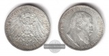 Deutsches Kaiserreich.  Württemberg, Wilhelm II. 3 Mark 1910 ...