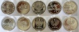 Deutschland 5 x 10 EURO Kafka Gorch Fock Himmelsscheibe Leicht...