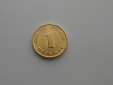 31.BRD 1 Pfennig 1991 F vergoldet