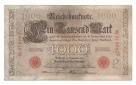 Ro. 39, 1000 Mark Reichsbanknote vom 10.09.1909,  318662C, geb...