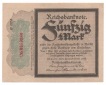 Ro. 56, 50 Mark Reichsbanknote von 1918, Trauerschein, 0359380...