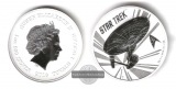 Tuvalu.  1 Dollar 2018  Star Trek    FM-Frankfurt    Feinsilbe...