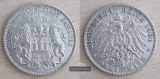 Deutsches Kaiserreich. Hamburg, freie Hansestadt.  3 Mark 1908...