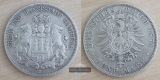 Hamburg, Kaiserreich  5 Mark  1875 J  Freie und Hansestadt FM-...