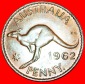 * PERTH: AUSTRALIEN ★ 1 PENNY 1962! KÄNGURU LINKS! ELISABET...