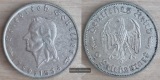 Deutschland, Drittes Reich  2 Reichsmark  1934 F Schiller FM-F...