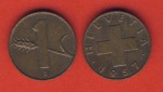 Schweiz 1 Rappen 1957 B