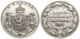 Norwegen: Håkon VII., 2 Kroner 1906, selten!! Silber, mit gro...