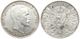 Norwegen: Håkon VII., 2 Kroner 1914, 15 gr. 800 er Silber, be...