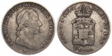 Österreich/Haus Habsburg: Franz I.,  1/2 Lira 1822 M, für di...