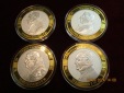 4 Medaillen Motiv Papst siehe Foto / MN1