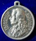Friedrich Schiller tragbare Aluminium Medaille 1905 zum 100. T...